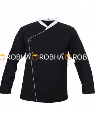  ROBHA® Chef Coat/Uniform Good Fabric Black