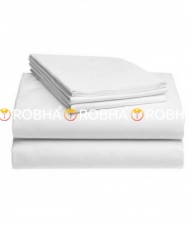  ROBHA® Hotel Bed Sheet 100% Pure  Cotton 300TC (Thread Count)  White  Bedlinen  